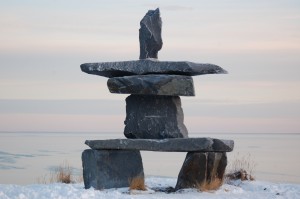 Inukshuk in Churchill,MB