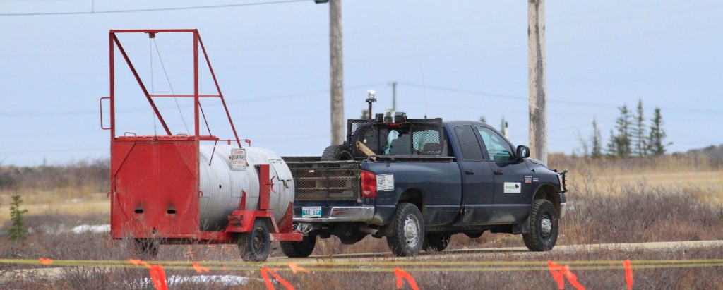 Culvert polar bear traps are taken to the polar bear compound.
