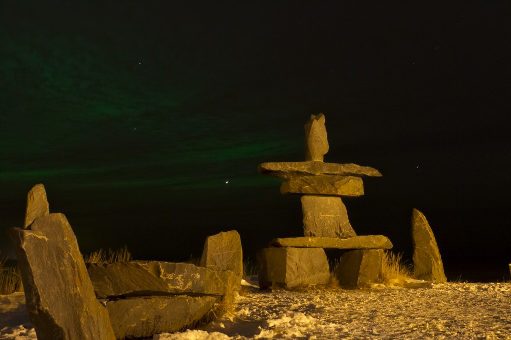 Inukshuk in Churchill, Manitoba