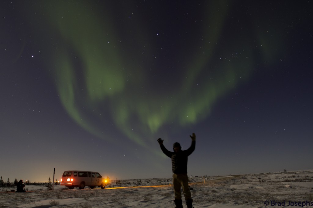Northern lights above Churchill, Manitoba.