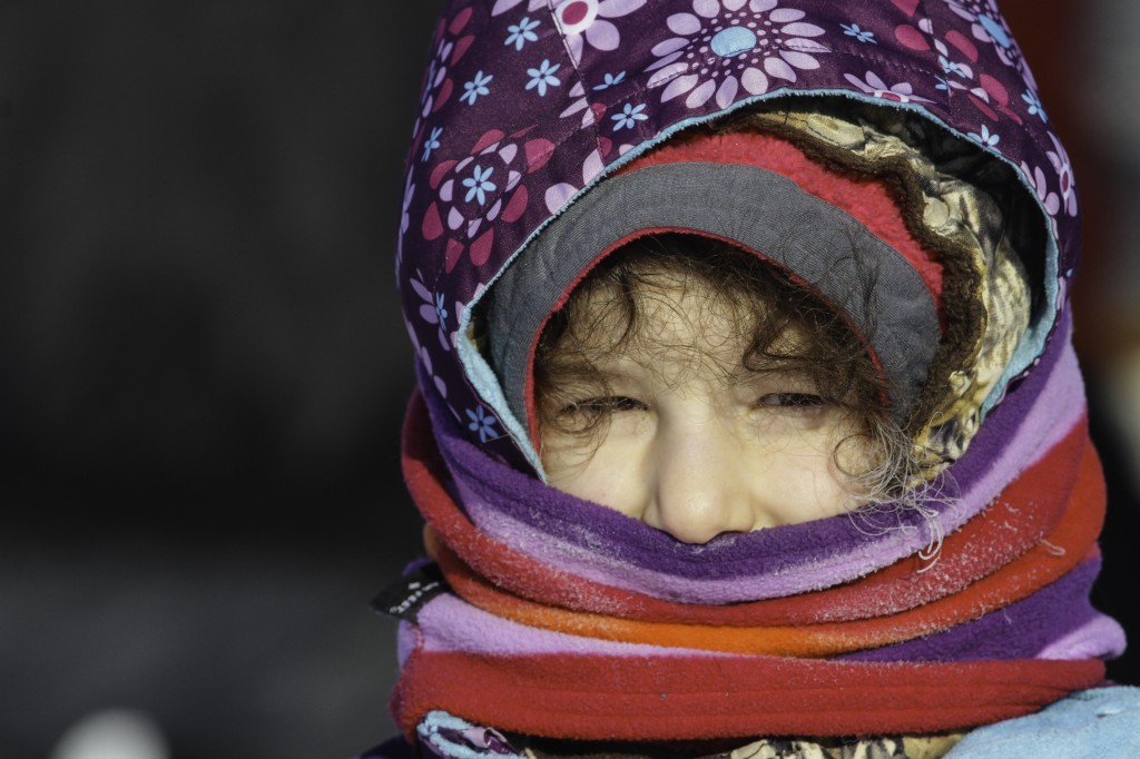 Young and bundled. Brad Josephs photo,