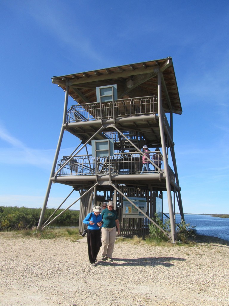 Goose creek observation tower at the marina in Churchill, Manitoba.