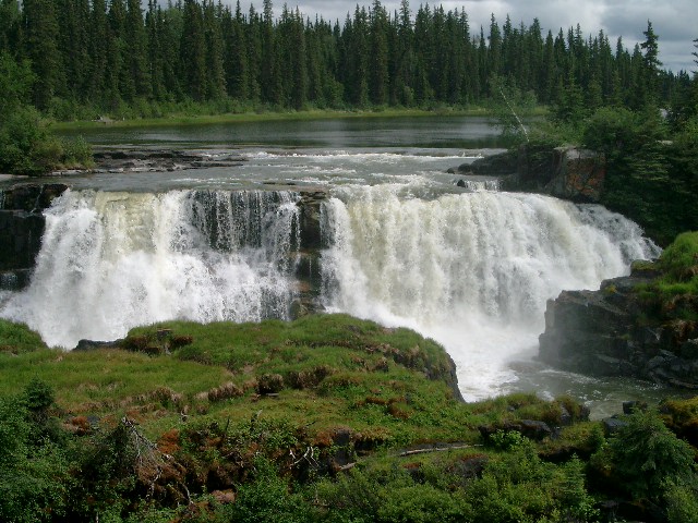 Pisew Falls near Thompson, Manitoba.