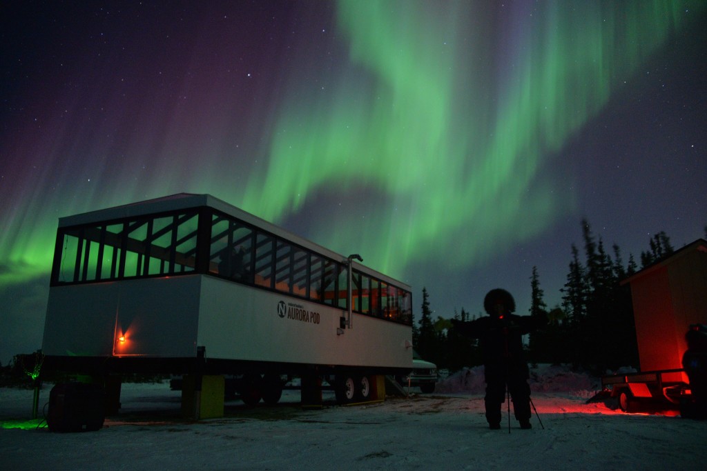 Northern lights in Churchill, Manitoba.