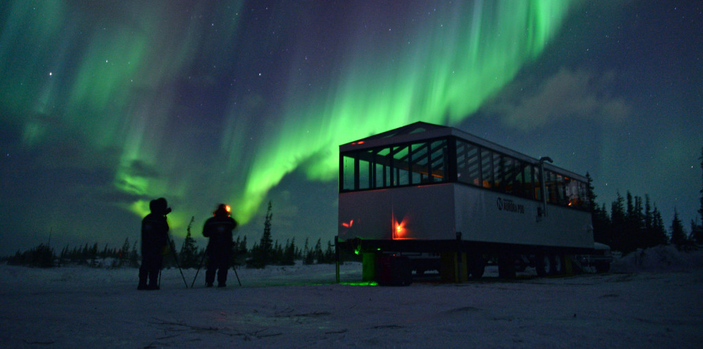 Aurora pod in Churchill, Manitoba