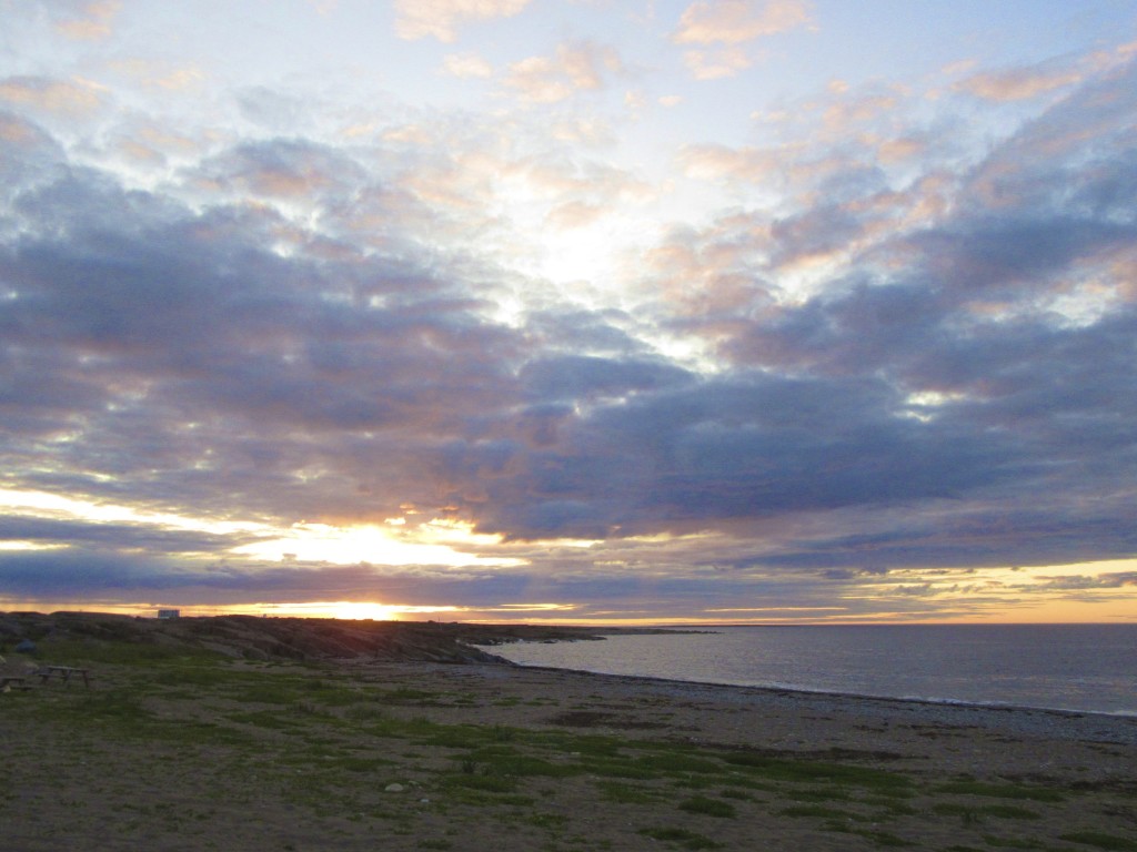 Churchill sunset and beach.