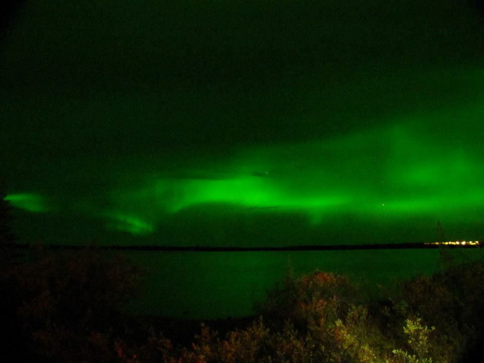 northern lights in Churchill