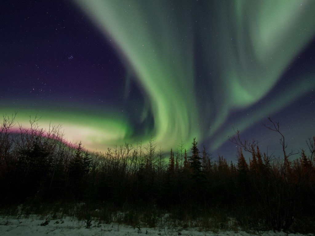 Northern lights in Churchill, Manitoba