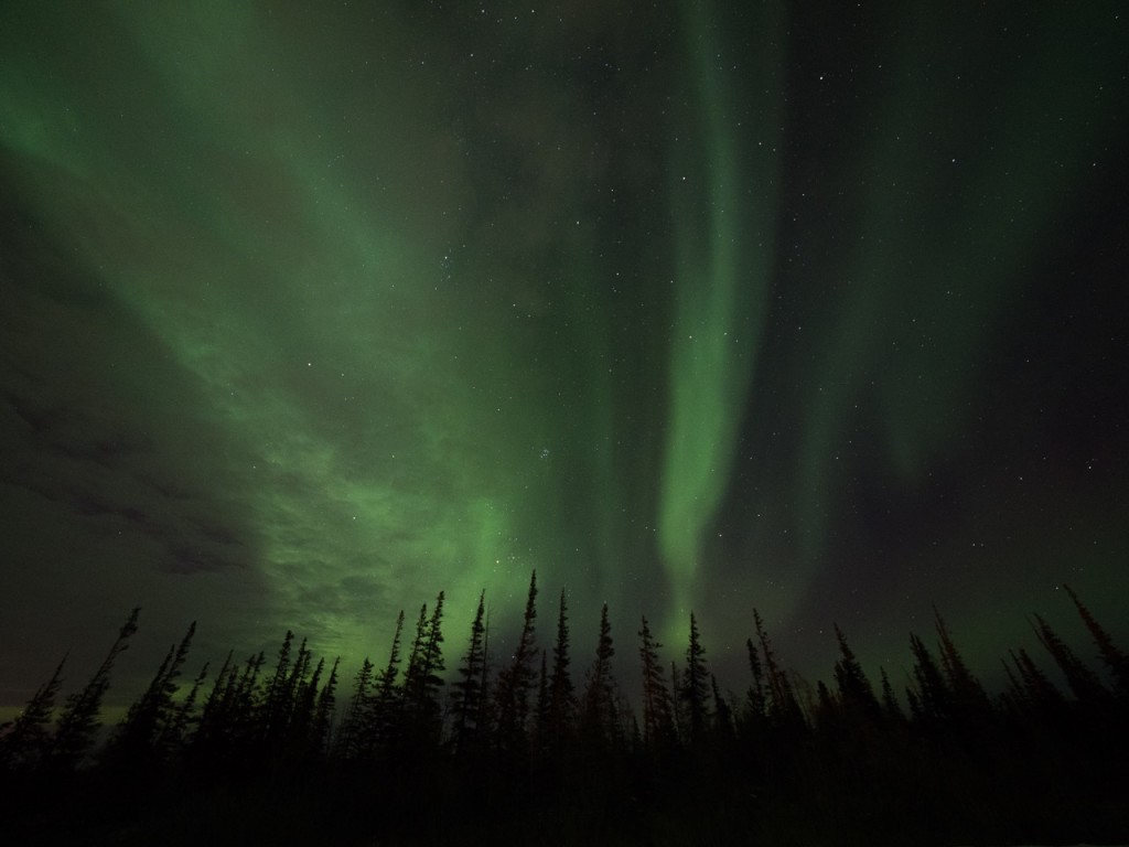 Northern lights in churchill, Manitoba