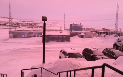 Iqaluit’s Red Glow