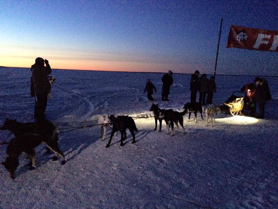 Peter McClelland at the finish HBQ16