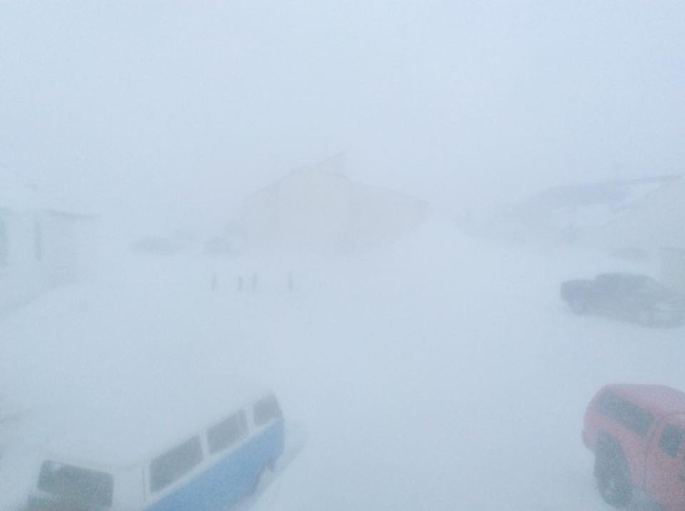 Snow in Churchill, MB 