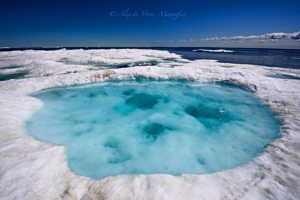 ice floe in Churchill, Manitoba