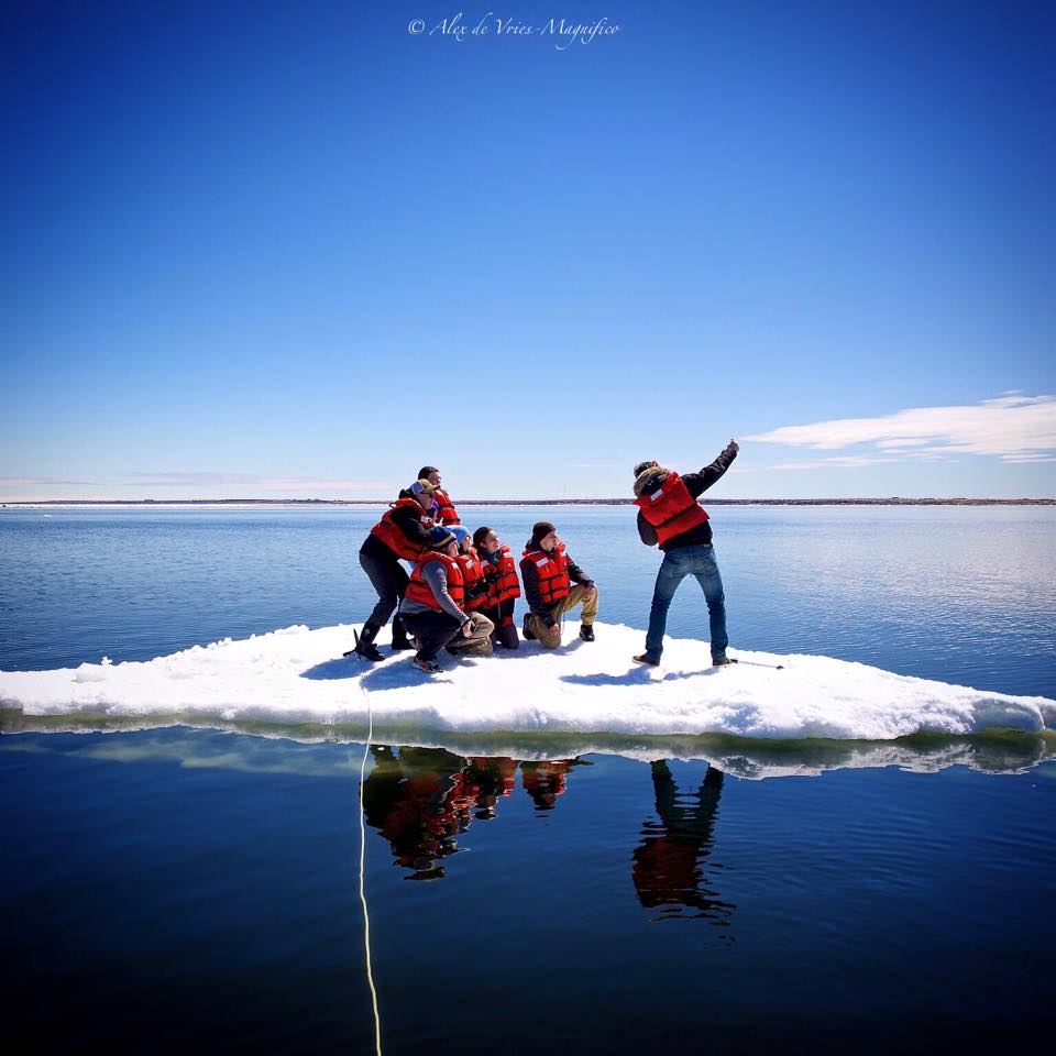Ice floe in Churchill, Manitoba