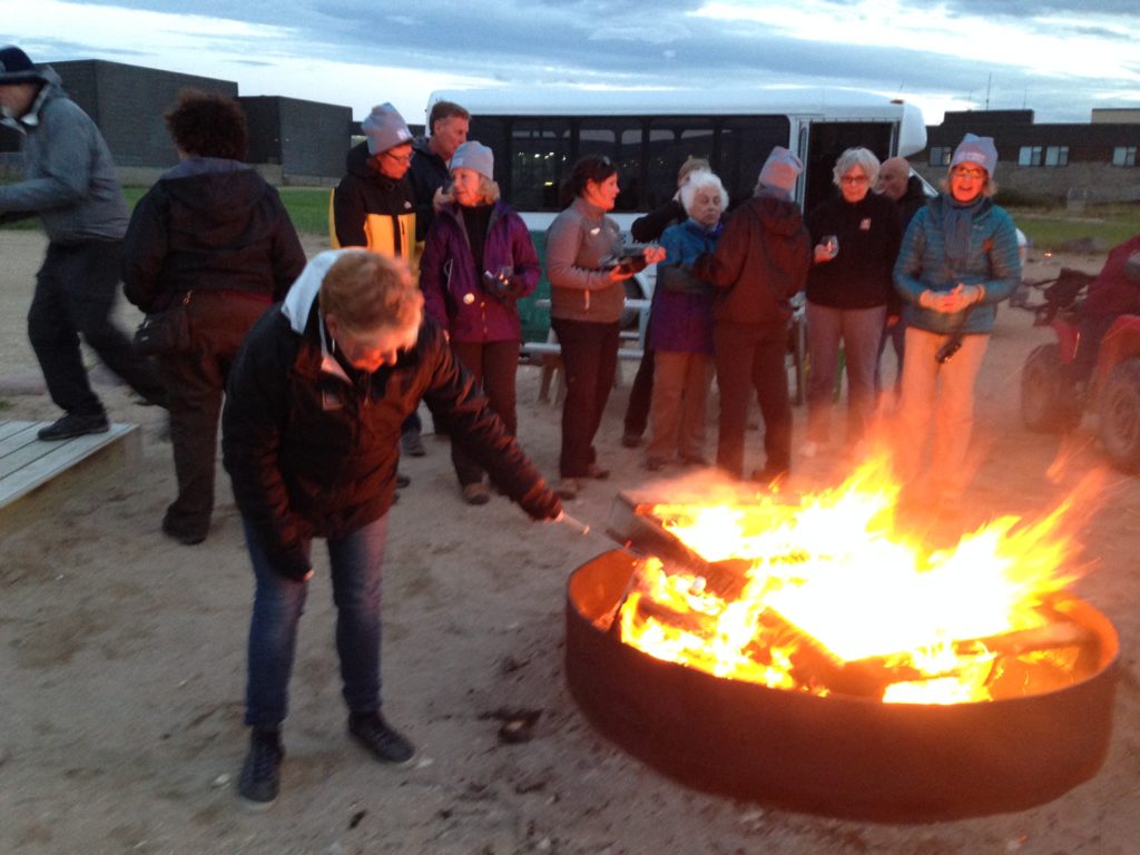 Churchill bonfire with Natural Habitat Adventures