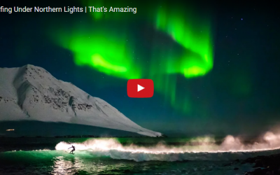 Northern Lights Surfing Video
