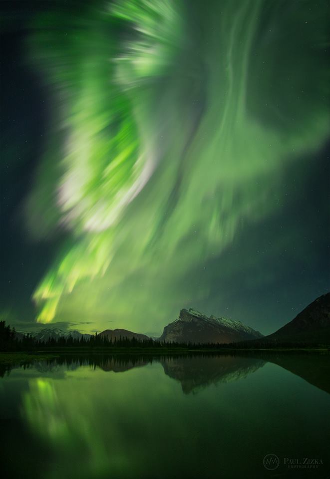 Aurora Borealis in Banff National Park, Alberta