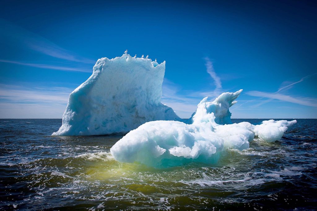 ice floes in the Hudson Bay Churchill