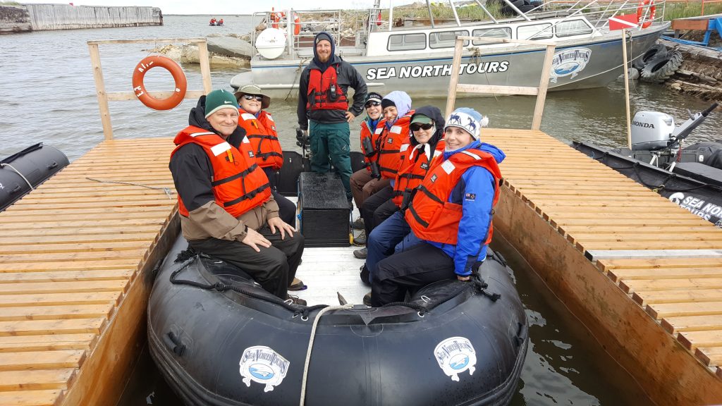 Beluga watchers from Natural Habitat in Churchill