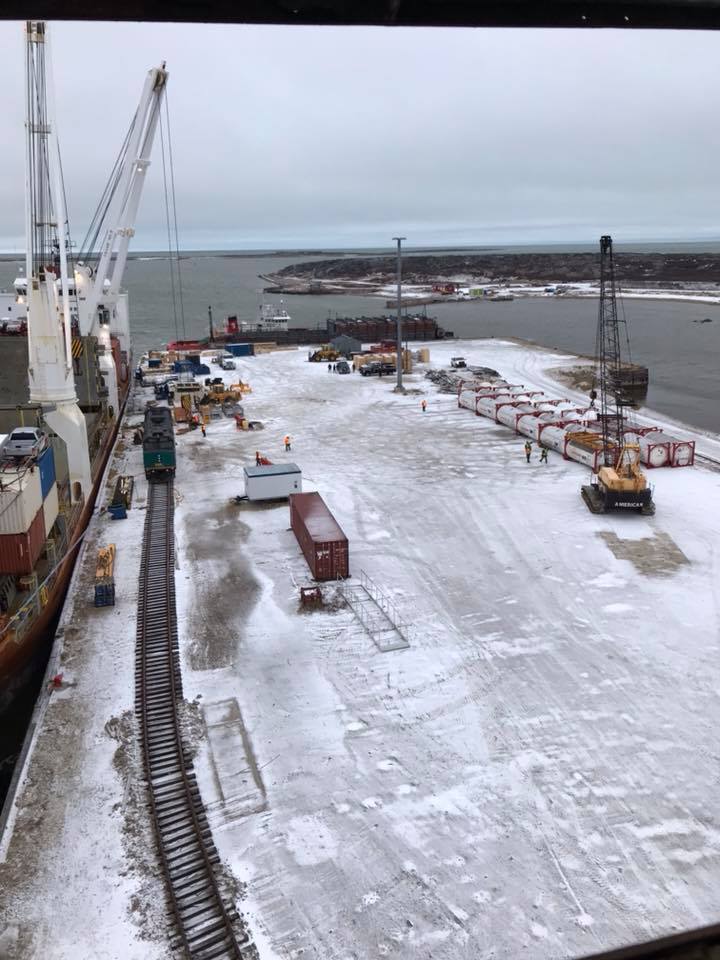 Via rail train in Churchill