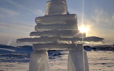Iqaluit Ice Inukshuk