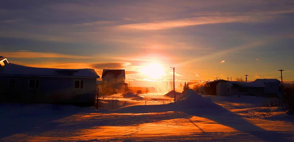 Sunrise in Norman Wells, NWT