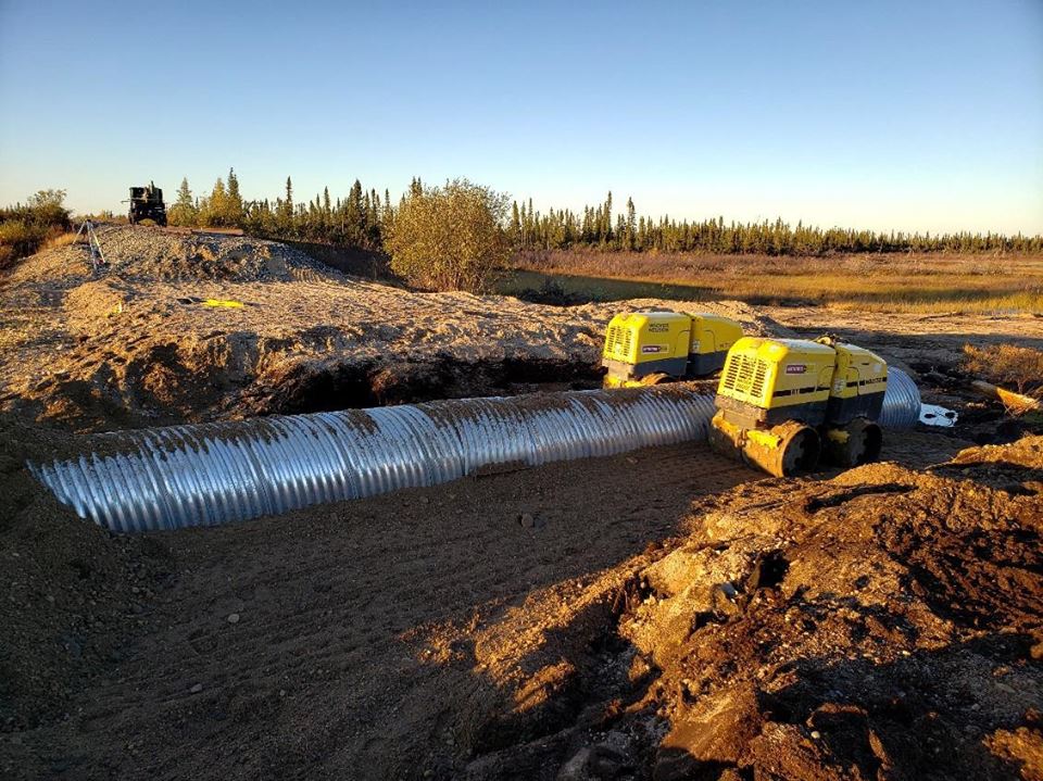 Culverts drainage for Hudson Bay line.