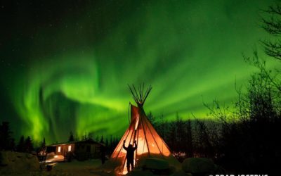 Aurora Burns Bright in Northern Sky